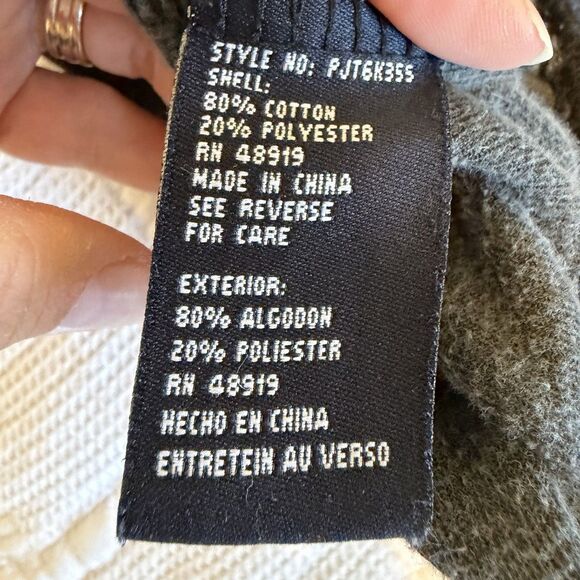 VTG Phat Farm Tracksuit Jacket Mens 1XL Gray Velour Crest Y2K 90s Rap Streetwear - Picture 10 of 15